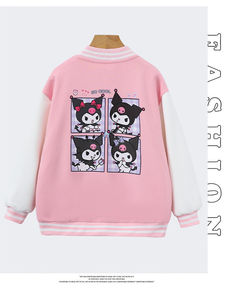 Kids Cute Jacket - Cartoon Character Baseball Bomber for Kids