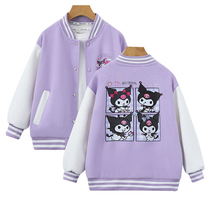 Kids Cute Jacket - Cartoon Character Baseball Bomber for Kids