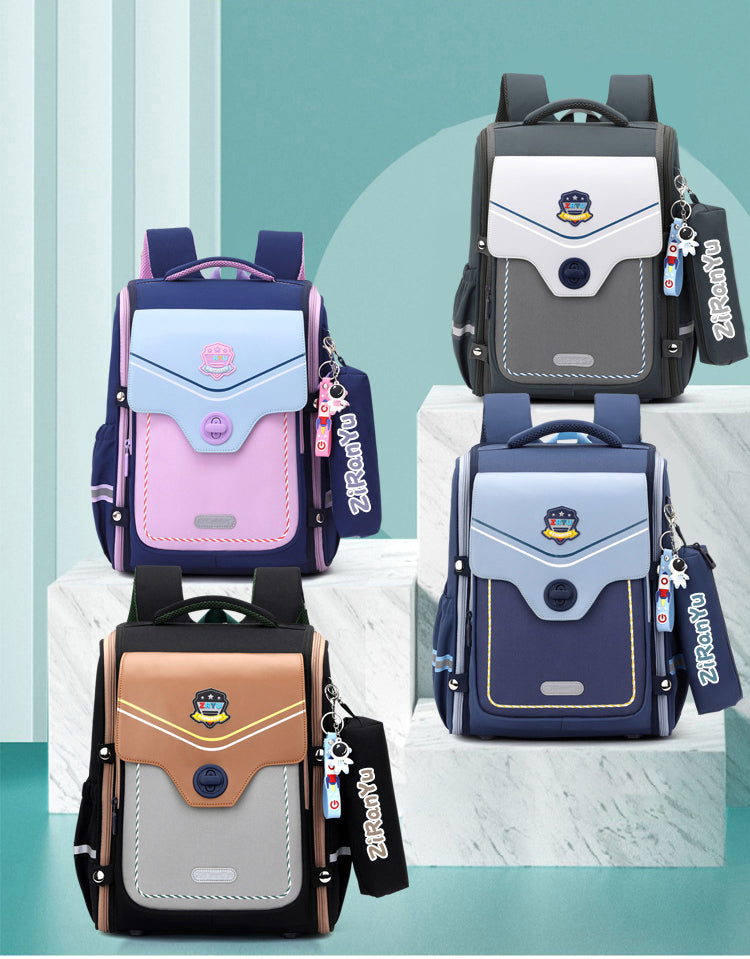 Kids School Backpack with Reflective Safety Strips Waterproof & Breathable