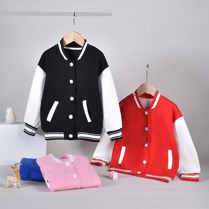 Kids baseball jacket cartoon printed jacket