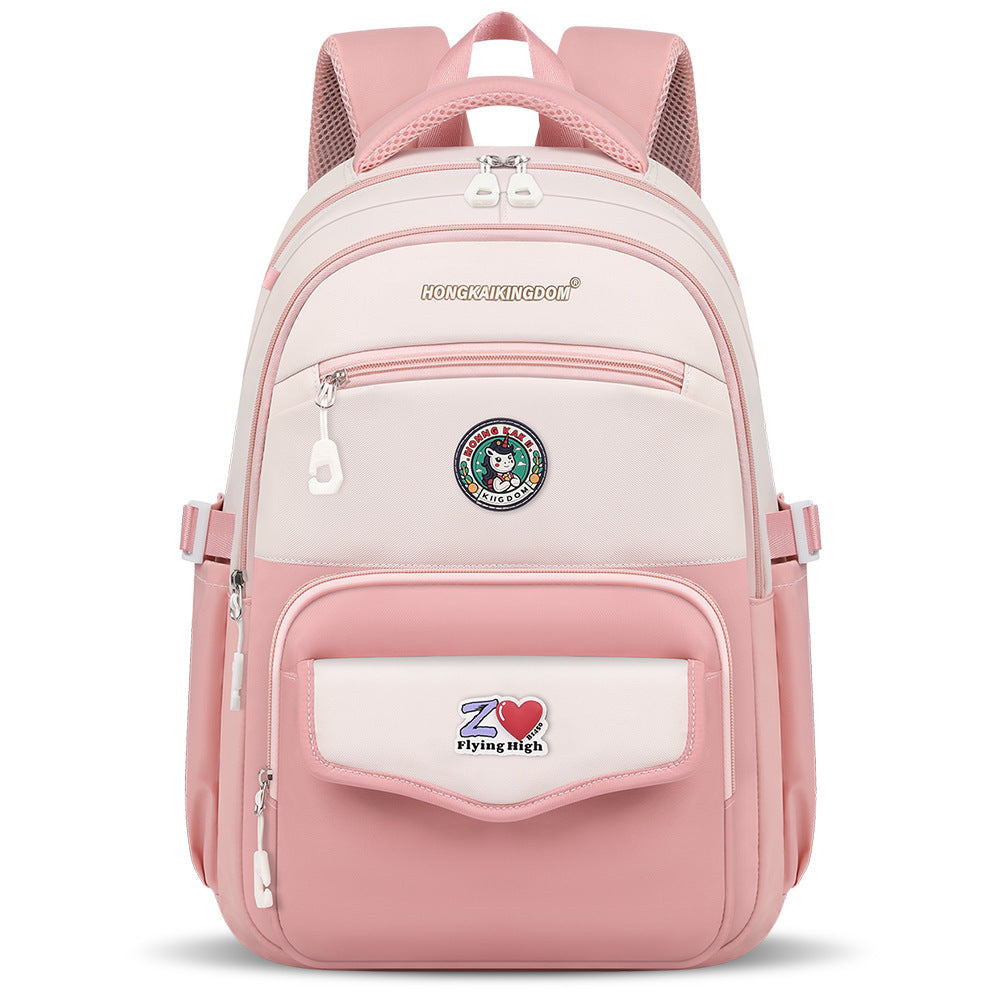 Premium Student School Backpack - Waterproof Lightweight Book Bag 17.7"×7.1"×12.2"