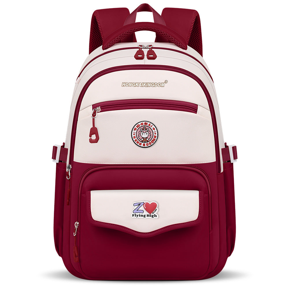 Premium Student School Backpack - Waterproof Lightweight Book Bag 17.7"×7.1"×12.2"