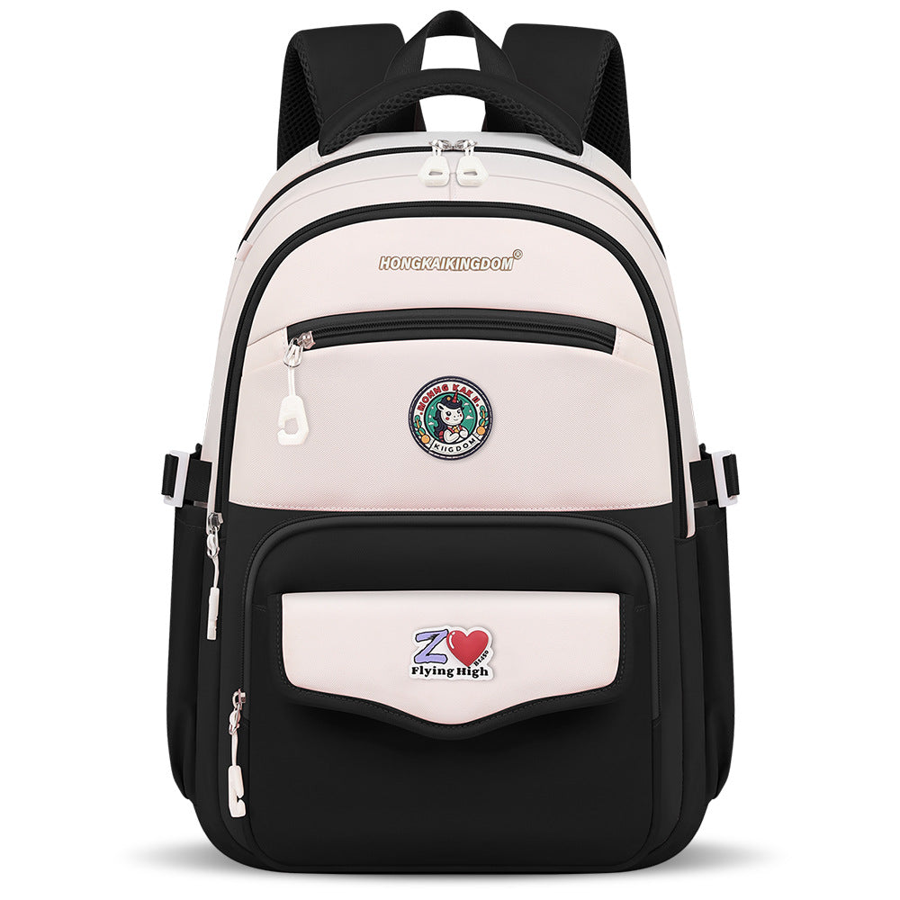 Premium Student School Backpack - Waterproof Lightweight Book Bag 17.7"×7.1"×12.2"