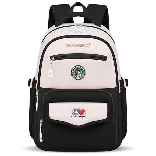 Premium Student School Backpack - Waterproof Lightweight Book Bag 17.7"×7.1"×12.2"