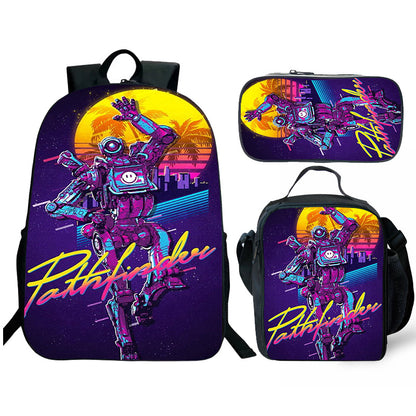 Apex Legends  Backpack and Lunch box school bag Waterproof Bookbag Laptop bag Travel bag Kids Gifts Idea