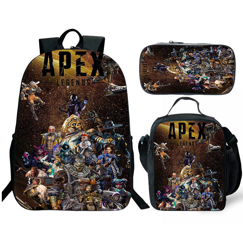 Apex Legends  Backpack and Lunch box school bag Waterproof Bookbag Laptop bag Travel bag Kids Gifts Idea