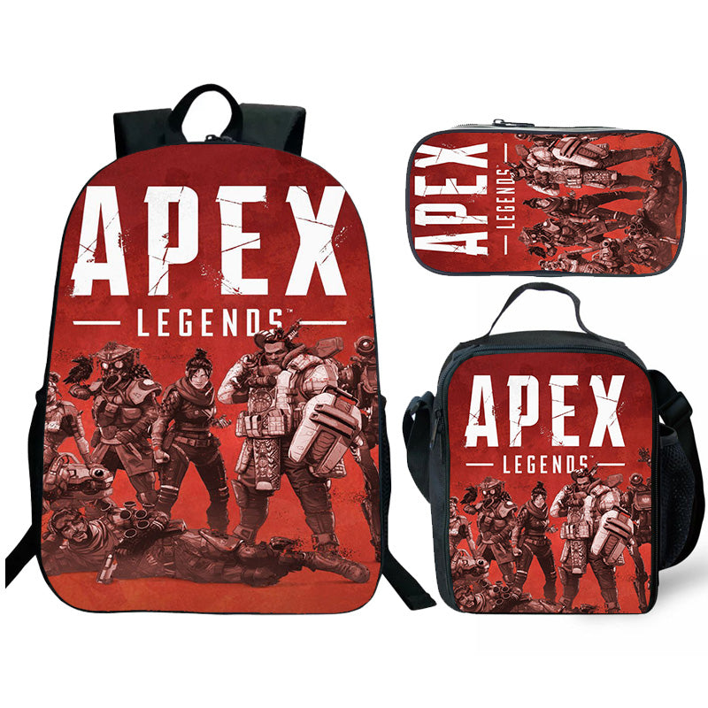 Apex Legends  Backpack and Lunch box school bag Waterproof Bookbag Laptop bag Travel bag Kids Gifts Idea