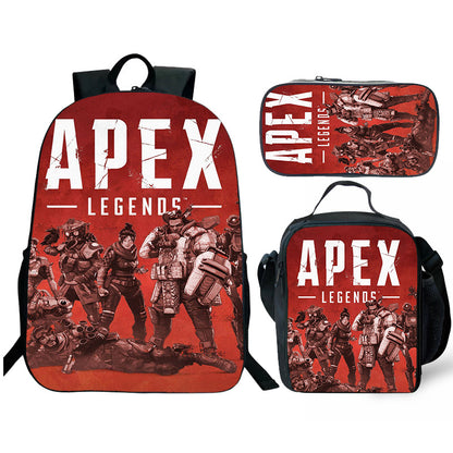 Apex Legends  Backpack and Lunch box school bag Waterproof Bookbag Laptop bag Travel bag Kids Gifts Idea