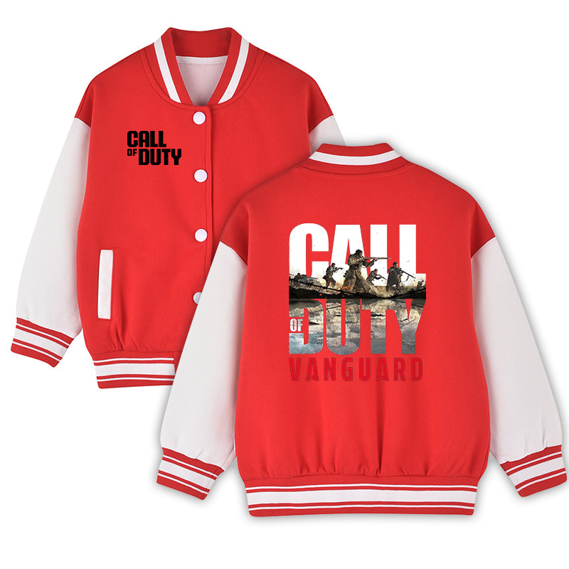 Call of Duty Vanguard Varsity Jacket - Gaming Baseball Bomber Coat Navy Blue