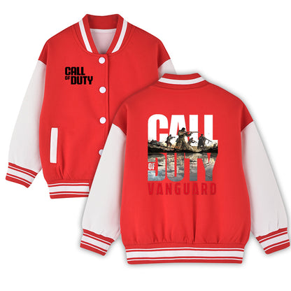Call of Duty Vanguard Varsity Jacket - Gaming Baseball Bomber Coat Navy Blue