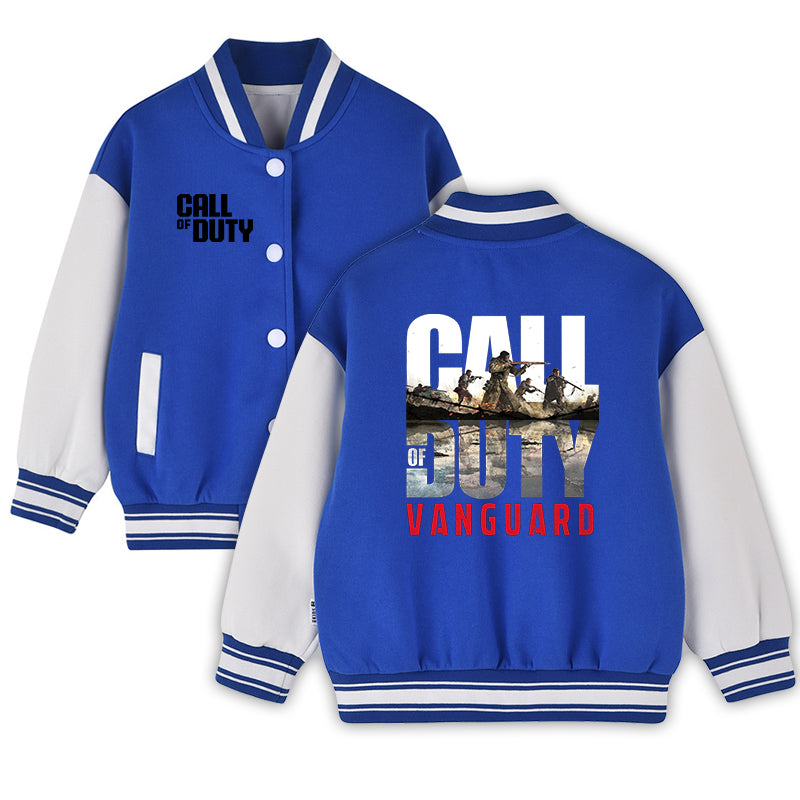 Call of Duty Vanguard Varsity Jacket - Gaming Baseball Bomber Coat Navy Blue