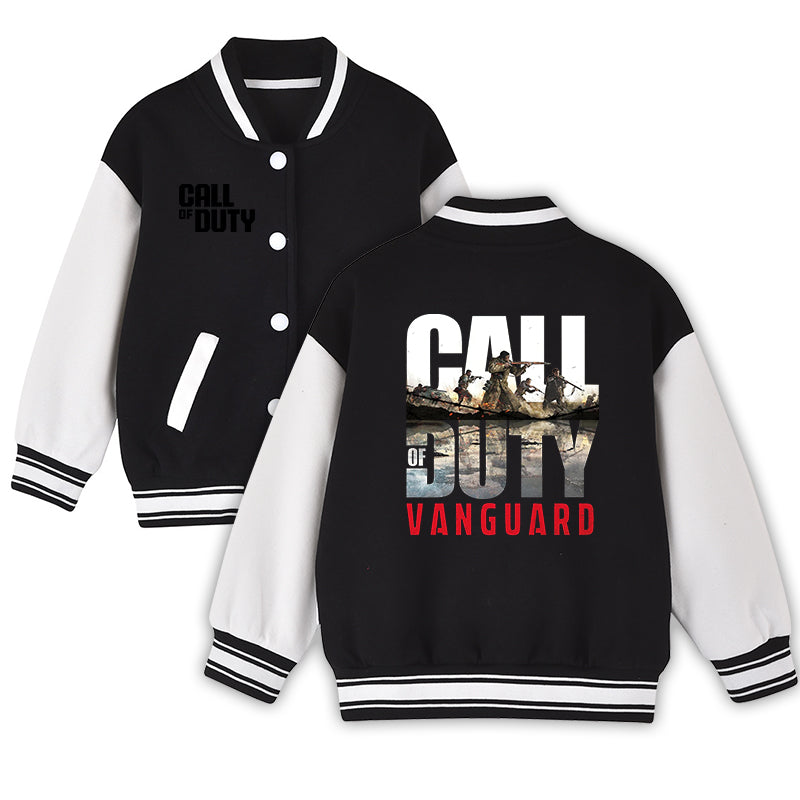 Call of Duty Vanguard Varsity Jacket - Gaming Baseball Bomber Coat Navy Blue
