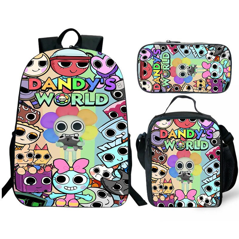 Dandy's World Backpack For School Bag Dandy's World Bookbag Lunch bag Boys Girls Birthday Gift