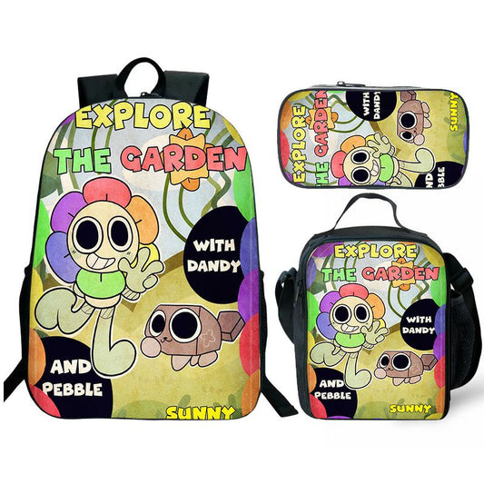 Dandy's World Backpack and Lunch box school bag Waterproof Bookbag Laptop bag Travel bag Kids Gifts Idea