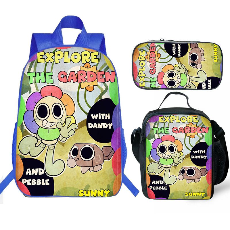 Dandy's World Backpack and Lunch box school bag Waterproof Bookbag Laptop bag Travel bag Kids Gifts Idea