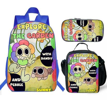 Dandy's World Backpack and Lunch box school bag Waterproof Bookbag Laptop bag Travel bag Kids Gifts Idea