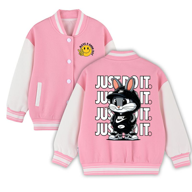 Youth Varsity Jacket Boys Girls - Retro Baseball Bomber Coat School Uniform Style